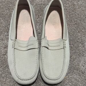 Rothys Gray Canvas Loafers